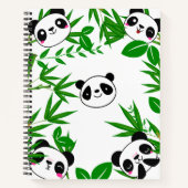 Niedliches Panda-Notebook für Kinder Notizblock (Vorderseite)