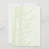 Niedliches Panda-Paar in Bamboo Wasserfarbe Geburt Einladung (Rückseite)