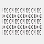 Niedliches Panda-Packpapier im kawaii-Stil Geschenkpapier Set (Vorderseite 2)
