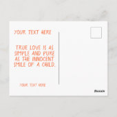 Niedliches Panda "Panda-monium of Liebe" Postkarte (Rückseite)