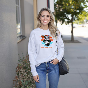 Niedliches Panda "Panda-monium of Liebe" T-Shirt