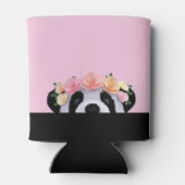 Niedliches Panda Party Personalisiert rosa Dose Co Dosenkühler (Rückseite)