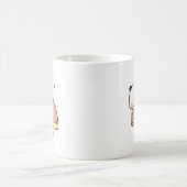 Niedliches Panda | Personalisiert Name hinzufügen Kaffeetasse (Mittel)
