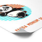 Niedliches Panda-Poster "Panda-monium-Liebe" Poster (Ecke)