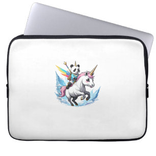 Niedliches Panda Reitstall Unicorn Girls Schule Laptopschutzhülle
