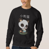 Niedliches Panda Sweatshirt (Vorderseite)