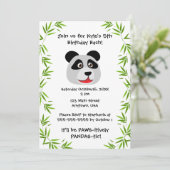 Niedliches Panda-Thema Einladung (Stehend Vorderseite)
