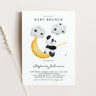 Niedliches Panda Twinkle Twinkle Baby Brunch Einladung