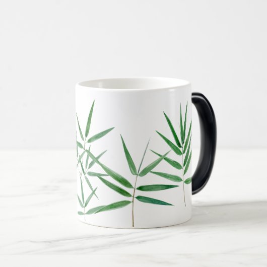 Niedliches Panda und Bambus Verwandlungstasse (VorderseiteRechts)