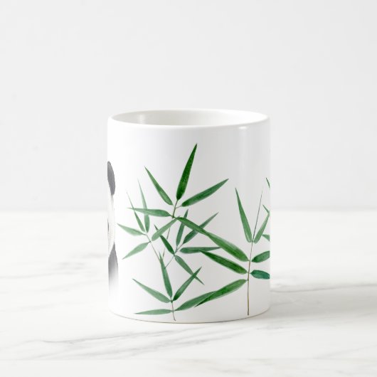 Niedliches Panda und Bambus Verwandlungstasse (Mittel)