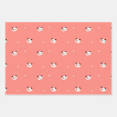Niedliches Panda Wrapping Paper-Set Geschenkpapier Set (Vorderseite 2)