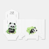 Niedliches Pandas benutzerdefiniertes Textfeld Geschenkschachtel (Ungefaltet)