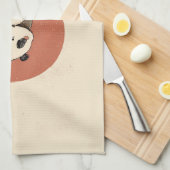 Niedliches Pandas-Design Geschirrtuch (Viertel Falte)