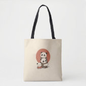 Niedliches Pandas-Design Tasche (Vorderseite)