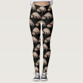 Niedliches Pangolin Leggings (Vorderseite)