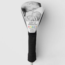 Niedliches Papa-Foto des ersten Vaters Golf Headcover
