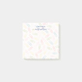 Niedliches Paperclip-Muster von Lehrer Post-it Klebezettel (Vorderseite)