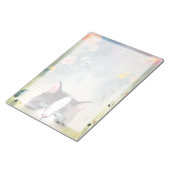 Niedliches Papier aus Katzenpflaster - breitgefäch Notizblock (angewinkelt)