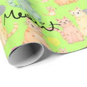 Niedliches Papier für katzenartige Wrapping - Ador Geschenkpapier (Rolleneckpunkt)