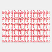 Niedliches Papier mit rotem Bogen Geschenkverpacku (Vorderseite)