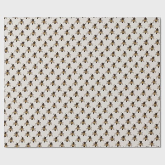 Niedliches Papier zum Wrapping von Bienen Geschenkpapier (Flach)