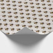 Niedliches Papier zum Wrapping von Bienen Geschenkpapier (Ecke)