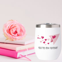 Niedliches Papierflugzeug, für immer Herz, Valenti