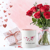 Niedliches Papierflugzeug, für immer Herz, Valenti Tasse