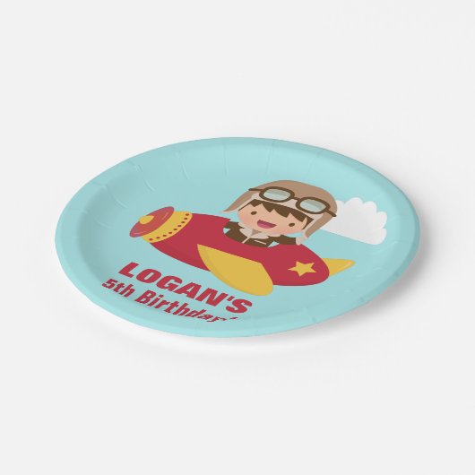 Niedliches Pappteller (Schrägansicht)