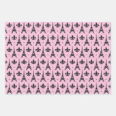 Niedliches Pariser Party Geschenkpapier Set (Vorderseite)