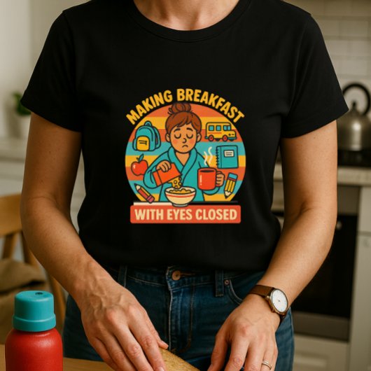 Niedliches Paritäts-Shirt; Frühstücksbuffet geschl T-Shirt
