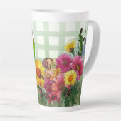 Niedliches Parkett und Blume Milchtasse (Rechte Ecke)