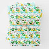 niedliches Party aus Entenkacheln Geschenkpapier Set (Beispiel)