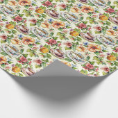 Niedliches Party aus Kacheltee Geschenkpapier (Ecke)