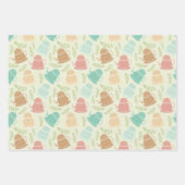 Niedliches Party aus Kacheltee Geschenkpapier Set (Vorderseite 3)