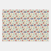 Niedliches Party aus Kacheltee Geschenkpapier Set (Vorderseite)