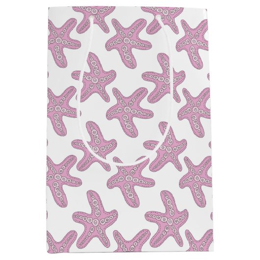 niedliches Party aus Seesternfisch Mittlere Geschenktüte (Vorderseite)