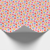 Niedliches Party Balloon Girly Birthday Pattern Wr Geschenkpapier (Ecke)