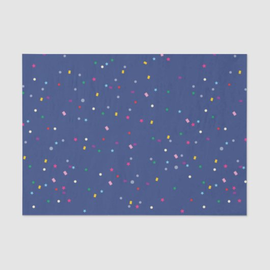 Niedliches Party Confetti Muster Seidenpapier (Vorderseite)