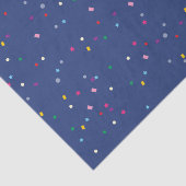 Niedliches Party Confetti Muster Seidenpapier (Ausschnitt)