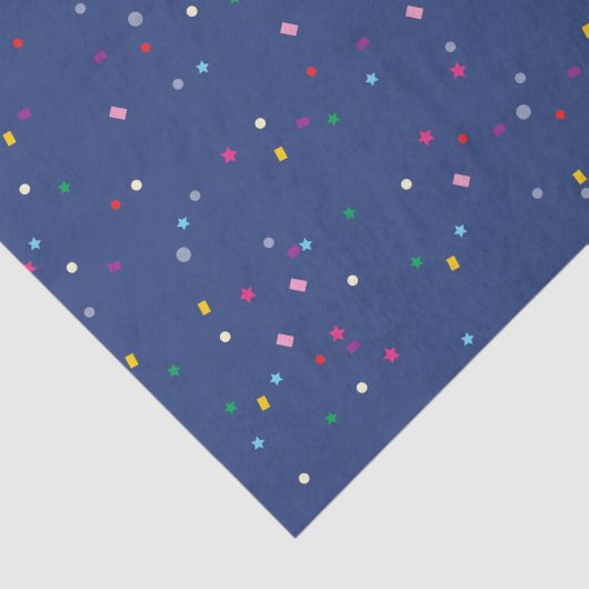 Niedliches Party Confetti Muster Seidenpapier (Ausschnitt)