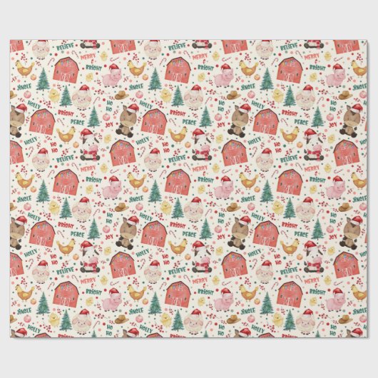 Niedliches Party der Aquakultur Geschenkpapier (Flach)