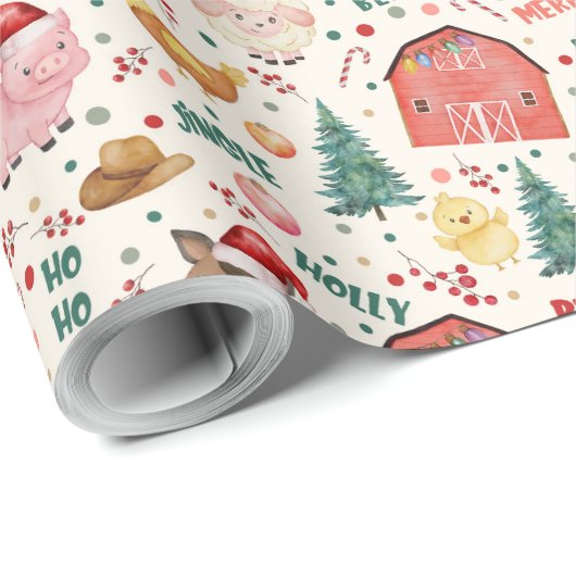 Niedliches Party der Aquakultur Geschenkpapier (Rolleneckpunkt)