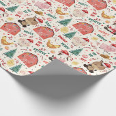 Niedliches Party der Aquakultur Geschenkpapier (Ecke)