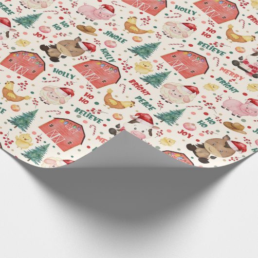 Niedliches Party der Aquakultur Geschenkpapier (Ecke)