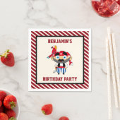 Niedliches Party des Piraten Kindergeburtstags Serviette (Beispiel)