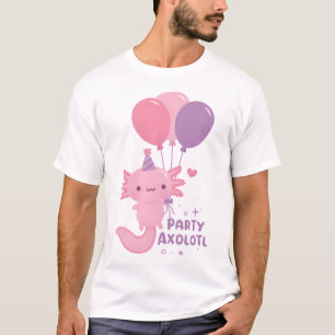 Niedliches Party Eine Menge Axolotl Balloons T-Shirt