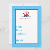 Niedliches Party Einladung (Rückseite)