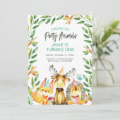 Niedliches Party Einladung (Stehend Vorderseite)