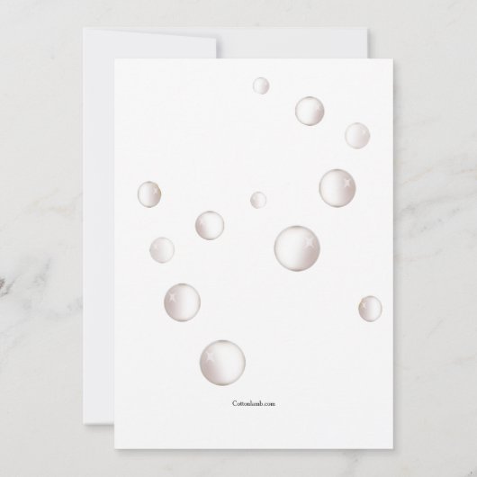 Niedliches Party Einladung (Rückseite)